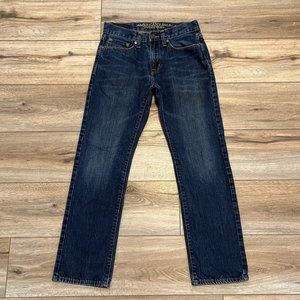 Men's American Eagle AE Slim Straight Denim Jeans SZ 28x30 Blue Cotton Modern